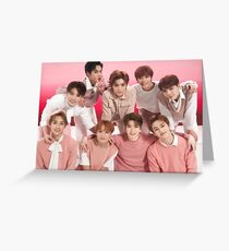 NCT127 touch pink Greeting Card