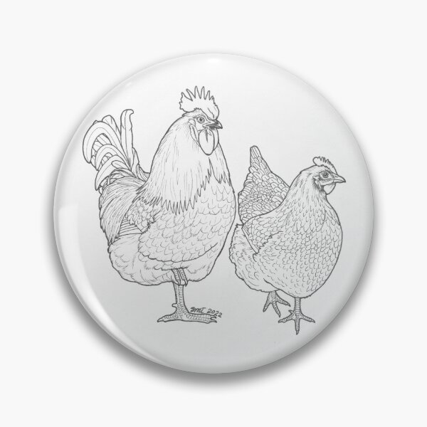 Item preview, Orpington Rooster and Hen designed and sold by StiltonArt.