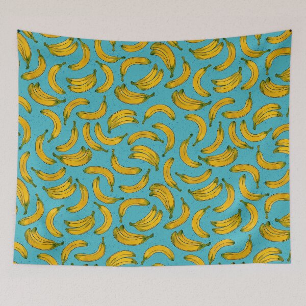 Item preview, Bananas on Blue designed and sold by ArtfulFreddy.