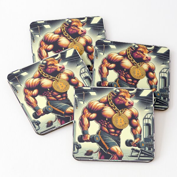Item preview, Bullish BTC Fitness Motivation designed and sold by printflowcanvas.