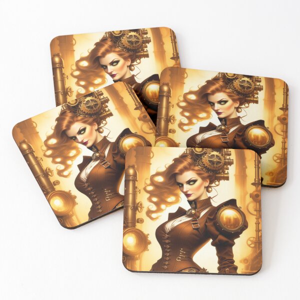 Item preview, Steampunk World - Woman Inventor Victorian Brass and Copper Gadgets Steam Machines designed and sold by Butler in the Home.