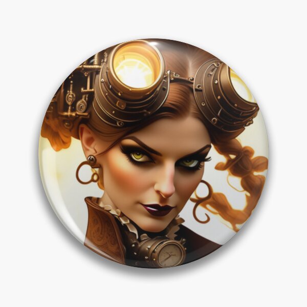 Item preview, Steampunk World - Woman Inventor Victorian Brass and Copper Gadgets Steam Machines designed and sold by Butler in the Home.