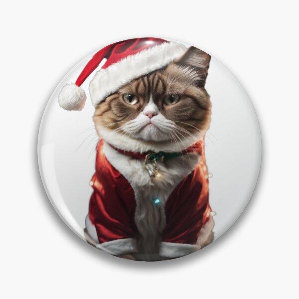 Item preview, Grumpy Christmas Cat designed and sold by ancient-times.