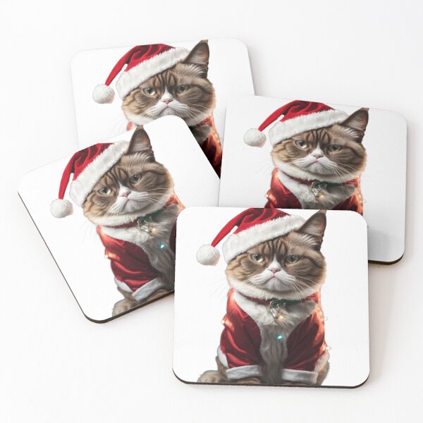 Item preview, Grumpy Christmas Cat designed and sold by ancient-times.