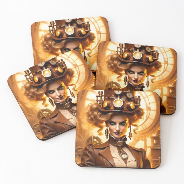 Item preview, Steampunk World - Woman Inventor Victorian Brass and Copper Gadgets Steam Machines designed and sold by Butler in the Home.