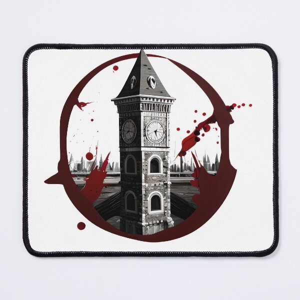Item preview, A Blood splattered clocktower designed and sold by creative-cub.