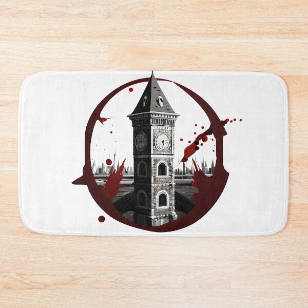 Item preview, A Blood splattered clocktower designed and sold by creative-cub.