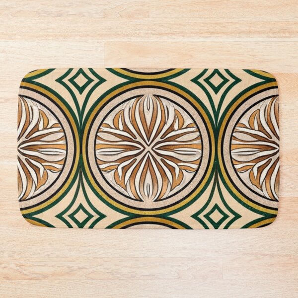 Item preview, logo picture symbol illustration multicolored dress ethnic pattern on the dress orange yellow white boho geometric pattern  designed and sold by gulka8.