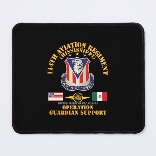 Item preview, Army - Guardian Support - 114th Aviation Regiment w Border Patrol designed and sold by Military Insignia Products.