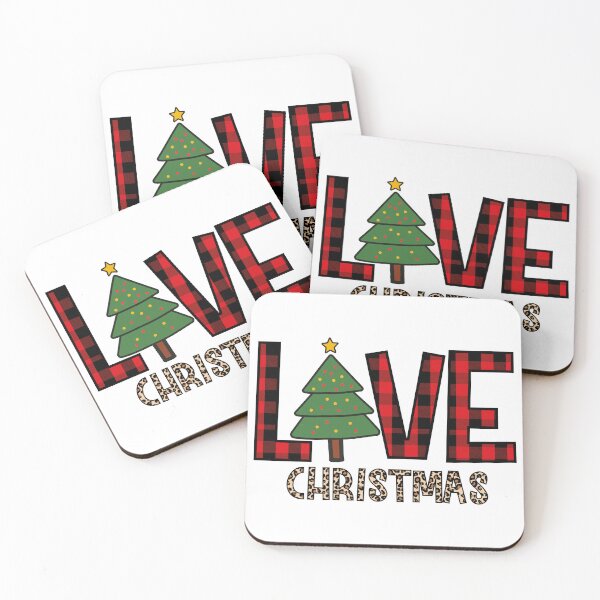 Item preview, Love Christmas, Buffalo Plaid, Christmas Tree and Leopard Print designed and sold by EsteticaVerus.