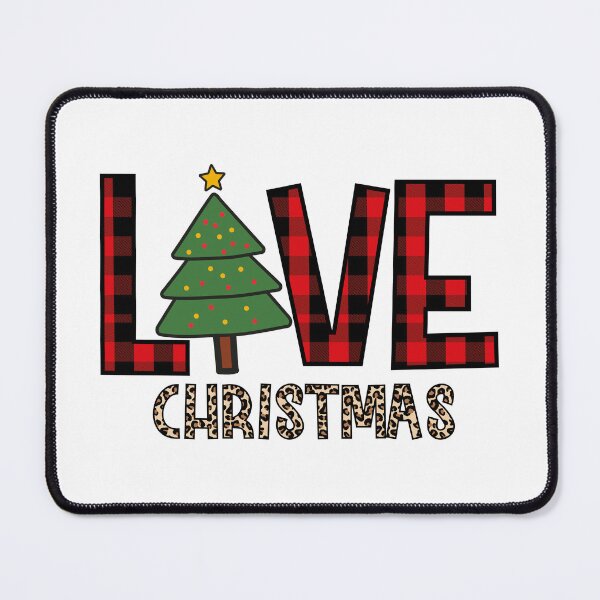 Item preview, Love Christmas, Buffalo Plaid, Christmas Tree and Leopard Print designed and sold by EsteticaVerus.