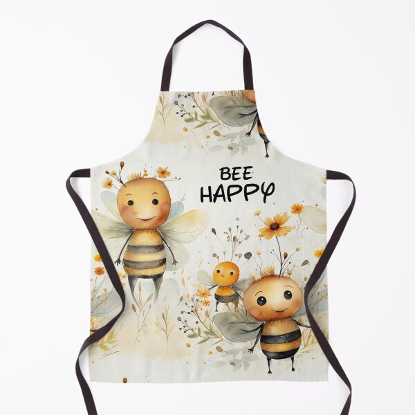 Item preview, Bee Happy Honey Bees and Flowers designed and sold by Driftwood Spirits.