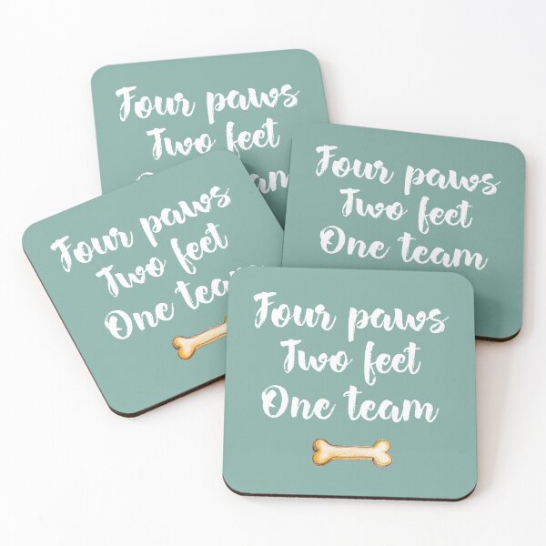 Item preview, Four paws, two feet, one team designed and sold by kookycomet.