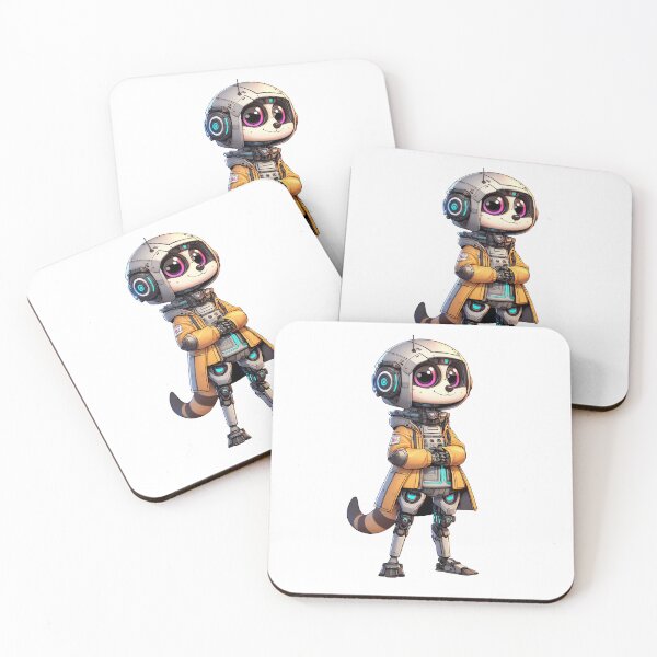Item preview, Cute Cyberpunk Robot Meerkat! designed and sold by kukamatsu.