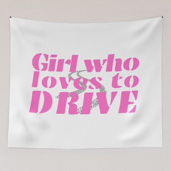 Item preview, Girl Who Loves To Drive | Car Sticker for women | New 2024 design t-shirt designed and sold by MarsLights.