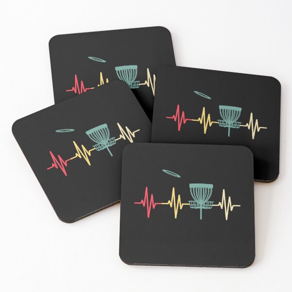 Item preview, Disc Golf Vintage Heartbeat, Funny Frisbee Golf, Disc Golf Lover, Frisbee Throwing Golf designed and sold by behindthefacts.