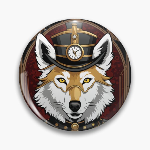 Artikelvorschau, Militärischer Steampunk Wolf / Fox Captain Tarot Karte entworfen und verkauft von EternalDelight1.