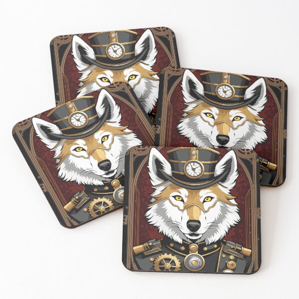 Artikelvorschau, Militärischer Steampunk Wolf / Fox Captain Tarot Karte entworfen und verkauft von EternalDelight1.