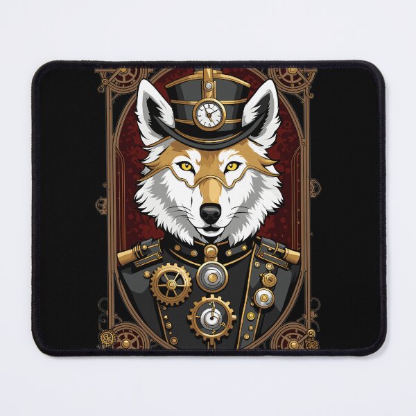 Item preview, Military Steampunk Fox / Wolf Captain Tarot Card designed and sold by EternalDelight1.