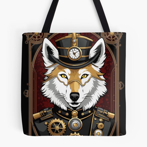Item preview, Military Steampunk Fox / Wolf Captain Tarot Card designed and sold by EternalDelight1.
