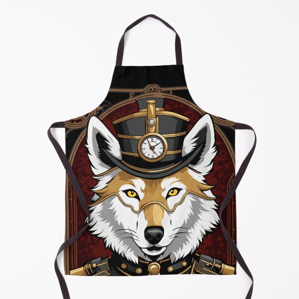 Artikelvorschau, Militärischer Steampunk Wolf / Fox Captain Tarot Karte entworfen und verkauft von EternalDelight1.