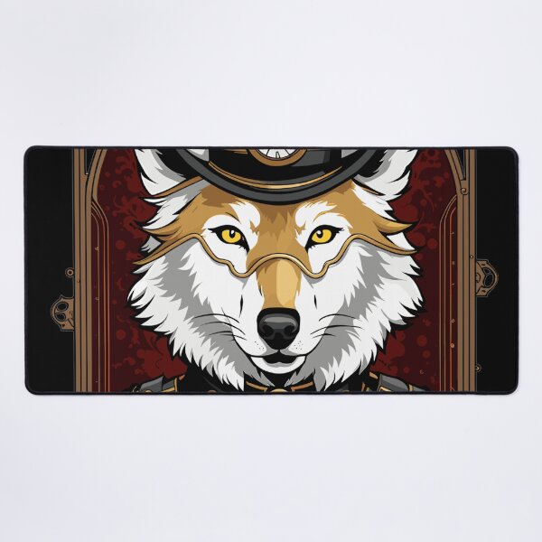 Item preview, Military Steampunk Fox / Wolf Captain Tarot Card designed and sold by EternalDelight1.