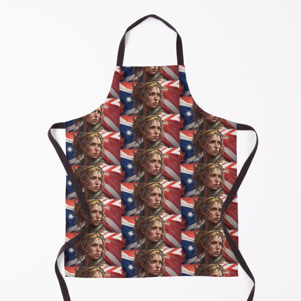 Item preview, The Australian flag drapes the head of a young and beautiful girl representing the nation. designed and sold by Giuseppe Pellegrino.