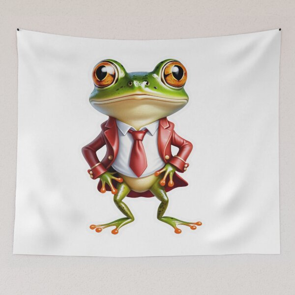 Item preview, The Frog with Red Jacket and Tie #7 designed and sold by Mr. Gattax.