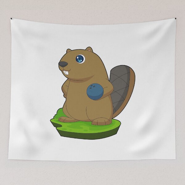 Item preview, Beaver Bowling Bowling ball Sports designed and sold by Snabdesign84.