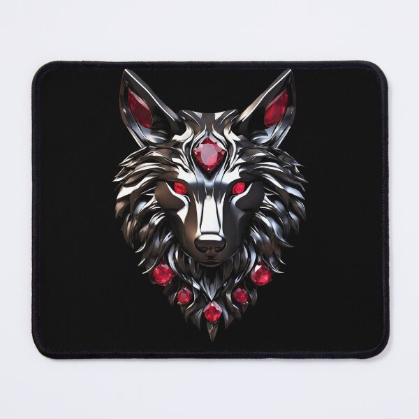 Item preview, Majestic Beautiful She-wolf with Ruby Stones designed and sold by Aquillashop.