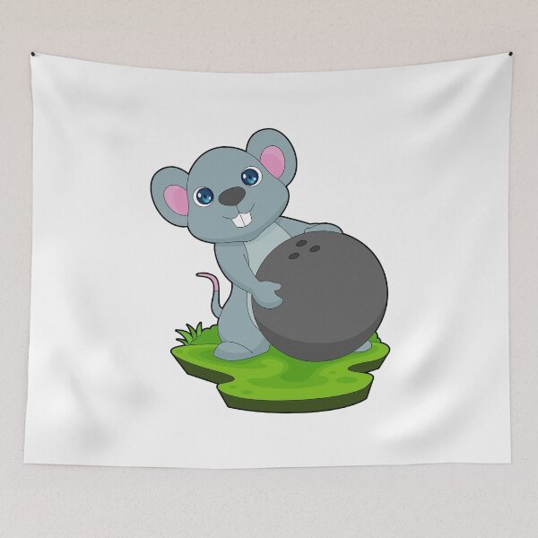 Item preview, Mouse Bowling Bowling ball Sports designed and sold by Snabdesign84.