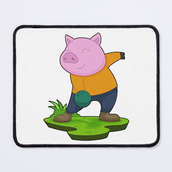 Item preview, Pig Bowling Bowling ball Sports designed and sold by Snabdesign84.