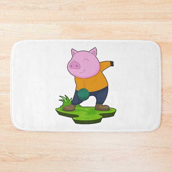 Item preview, Pig Bowling Bowling ball Sports designed and sold by Snabdesign84.
