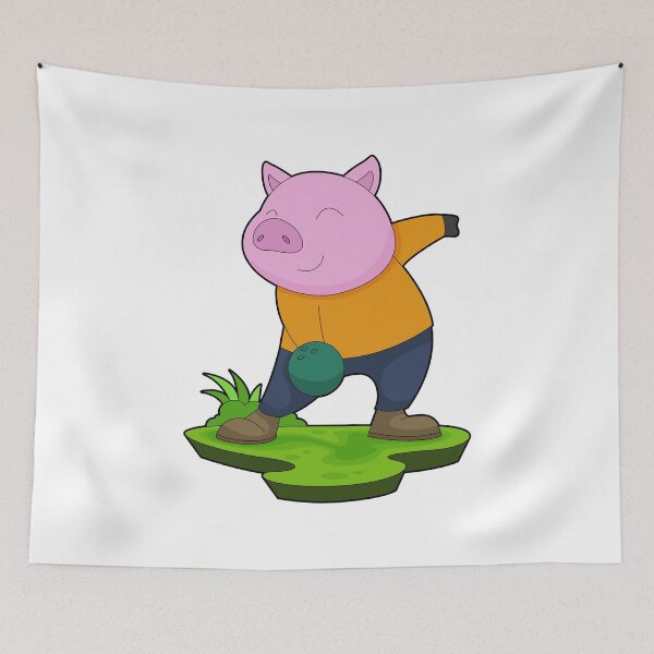 Item preview, Pig Bowling Bowling ball Sports designed and sold by Snabdesign84.