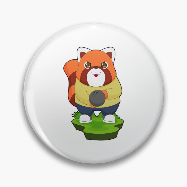 Item preview, Red Panda Bowling Bowling ball Sports designed and sold by Snabdesign84.