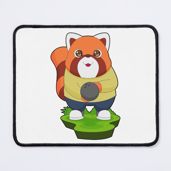 Item preview, Red Panda Bowling Bowling ball Sports designed and sold by Snabdesign84.