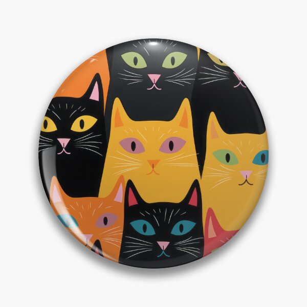 Item preview, Catmosphere: Whiskered Patterns Meow tastic Prints: Cat-Inspired Patterns cute cat pattern  designed and sold by PetPalsEmporium.