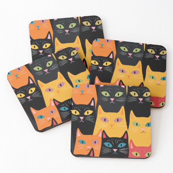 Item preview, Catmosphere: Whiskered Patterns Meow tastic Prints: Cat-Inspired Patterns cute cat pattern  designed and sold by PetPalsEmporium.