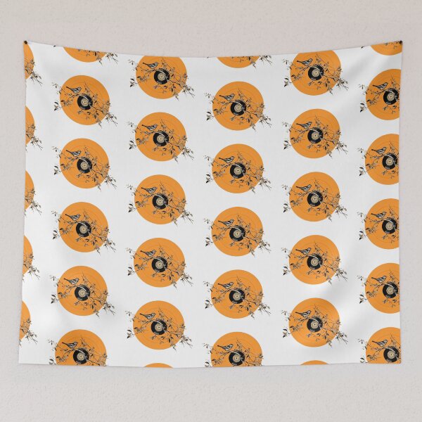Item preview, Vinyl Record & Sparrow designed and sold by Artsy Owl.