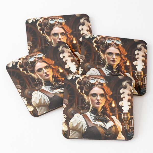 Item preview, Steampunk World - Woman Inventor Victorian Brass and Copper Gadgets Steam Machines designed and sold by Butler in the Home.