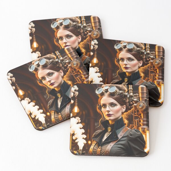 Item preview, Steampunk World - Woman Inventor Victorian Brass and Copper Gadgets Steam Machines designed and sold by Butler in the Home.