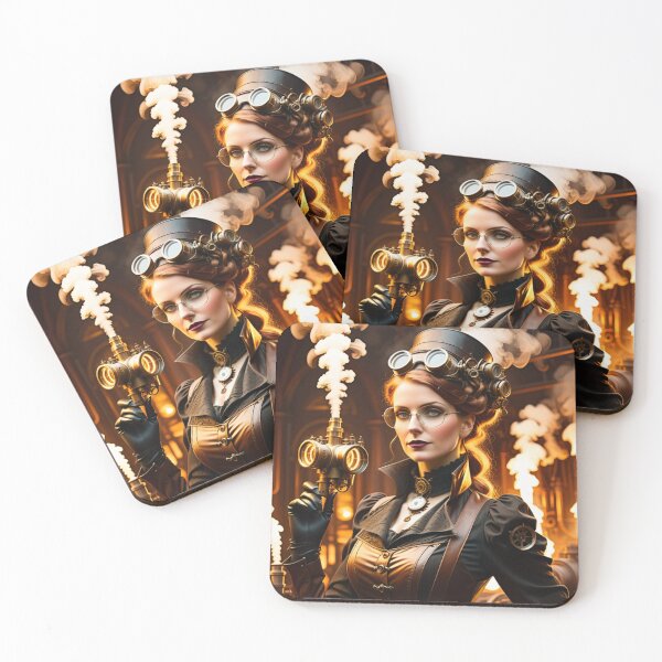 Item preview, Steampunk World - Woman Inventor Victorian Brass and Copper Gadgets Steam Machines designed and sold by Butler in the Home.