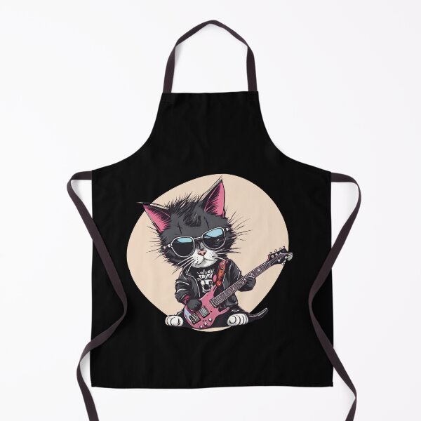 Item preview, PINK ROCK CAT – punk cat – pink cat designed and sold by Musicians-world.