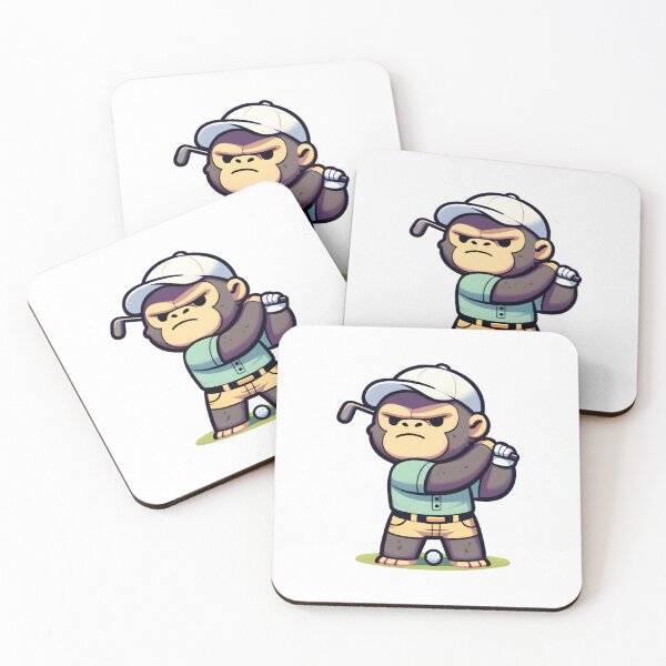 Item preview, Golfer Monkey Ready to Swing designed and sold by UmbrellaStudio1.