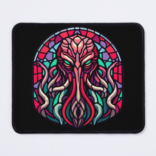Item preview, Stained Glass Mind Flayer designed and sold by Aria Winchester Designs.