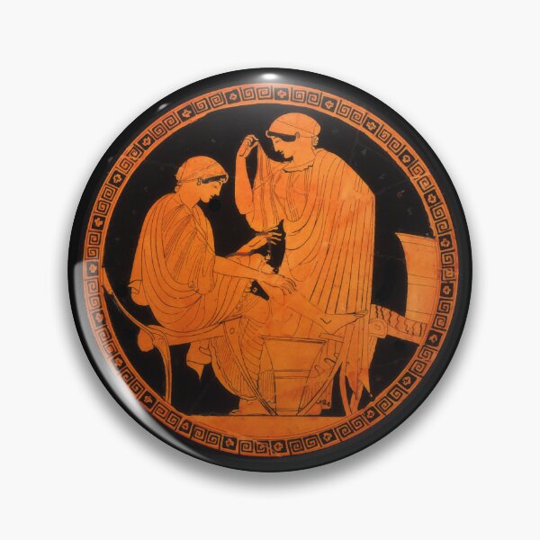 Item preview, Attic Kylix Greek VAse In The Women's Chamber designed and sold by WillowNox7.