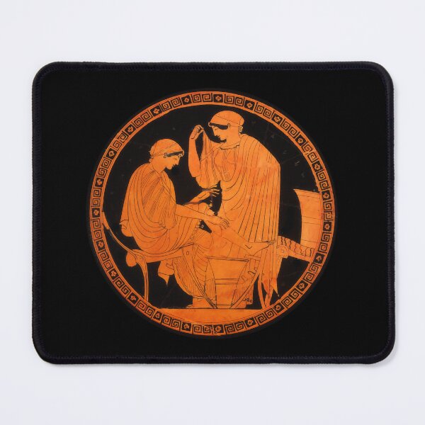 Item preview, Attic Kylix Greek VAse In The Women's Chamber designed and sold by WillowNox7.