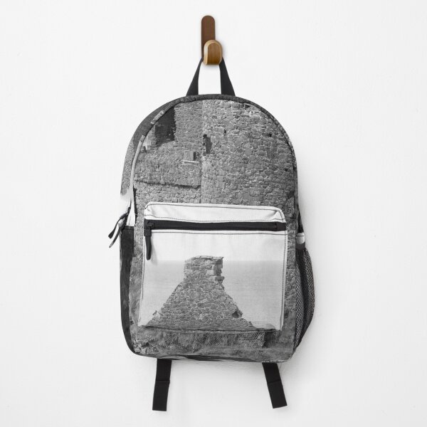 Item preview, Dunluce Castle Ruins bw vert designed and sold by eddiebarronshop.