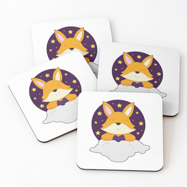 Item preview, Fox Night Clouds Stars designed and sold by Snabdesign84.