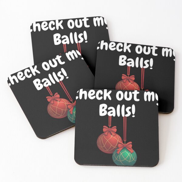 Item preview, Check out my balls! Funny christmas ornaments designed and sold by philosofull.